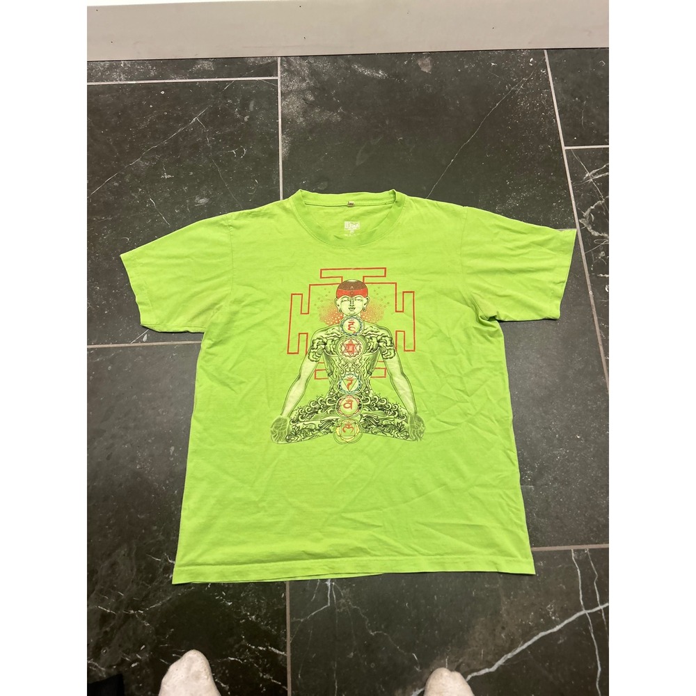 Undercover Jun Takahashi Spiritual Chakra Graphic Tee Lime Green Mens XL